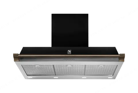 Steel קולט אדים 100 ס"מ סדרת Ascot תוצרת Steel דגם AKL100 גימור שחור